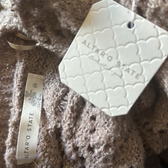 Altar’d State Grace Pointelle Cardigan M - Picture 3 of 7